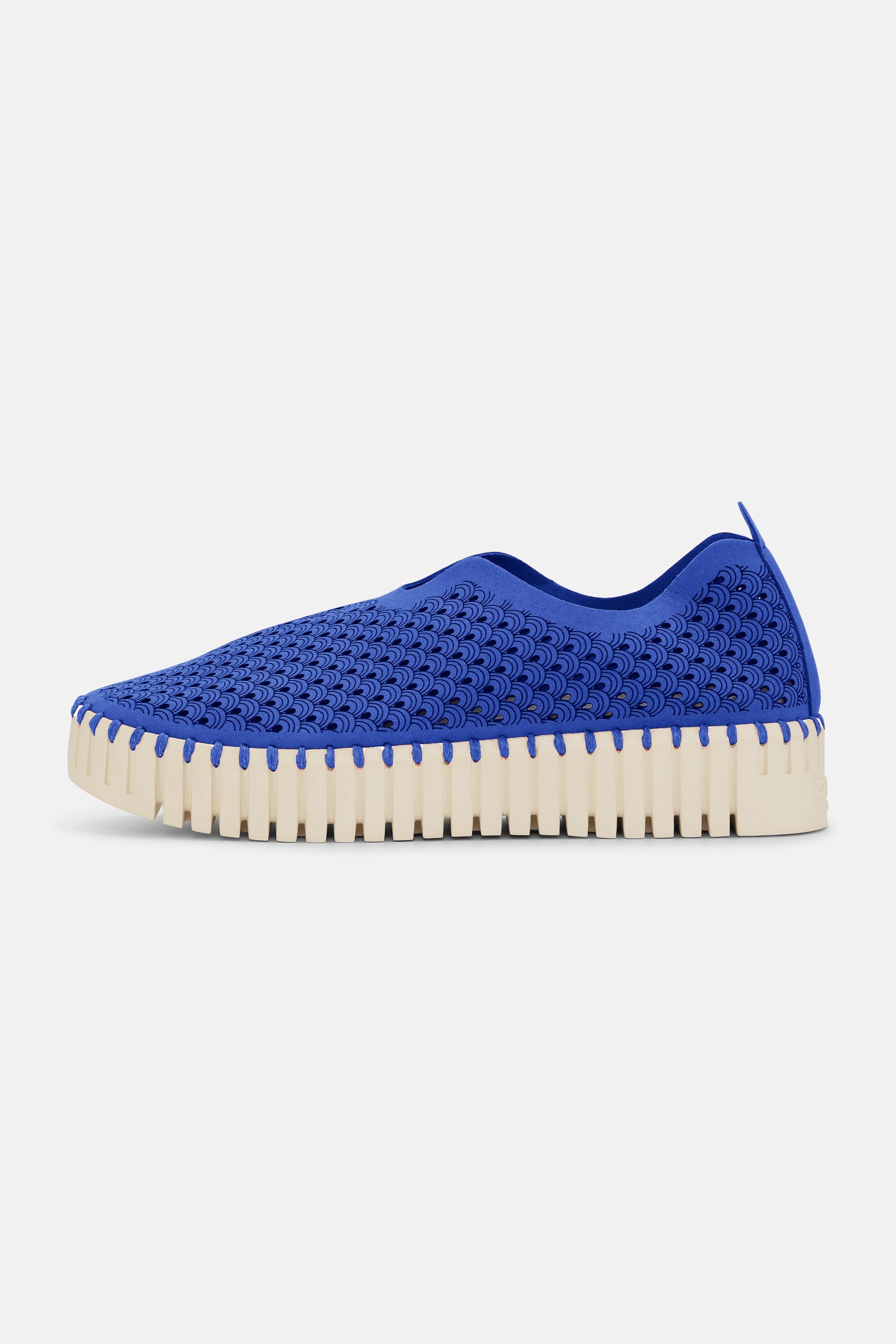 Platform Tulip Slipper - Blue Web